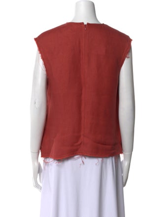 Loulou Studio Linen Crew Neck Top