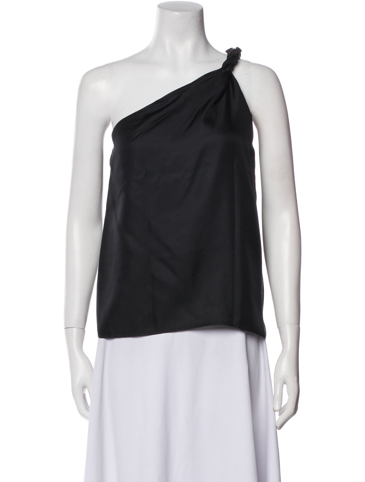 Loulou Studio Silk One-Shoulder Top