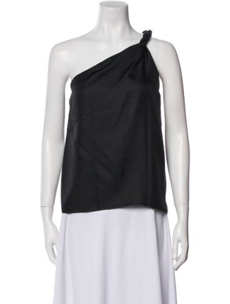 Loulou Studio Silk One-Shoulder Top