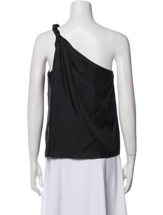 Loulou Studio Silk One-Shoulder Top