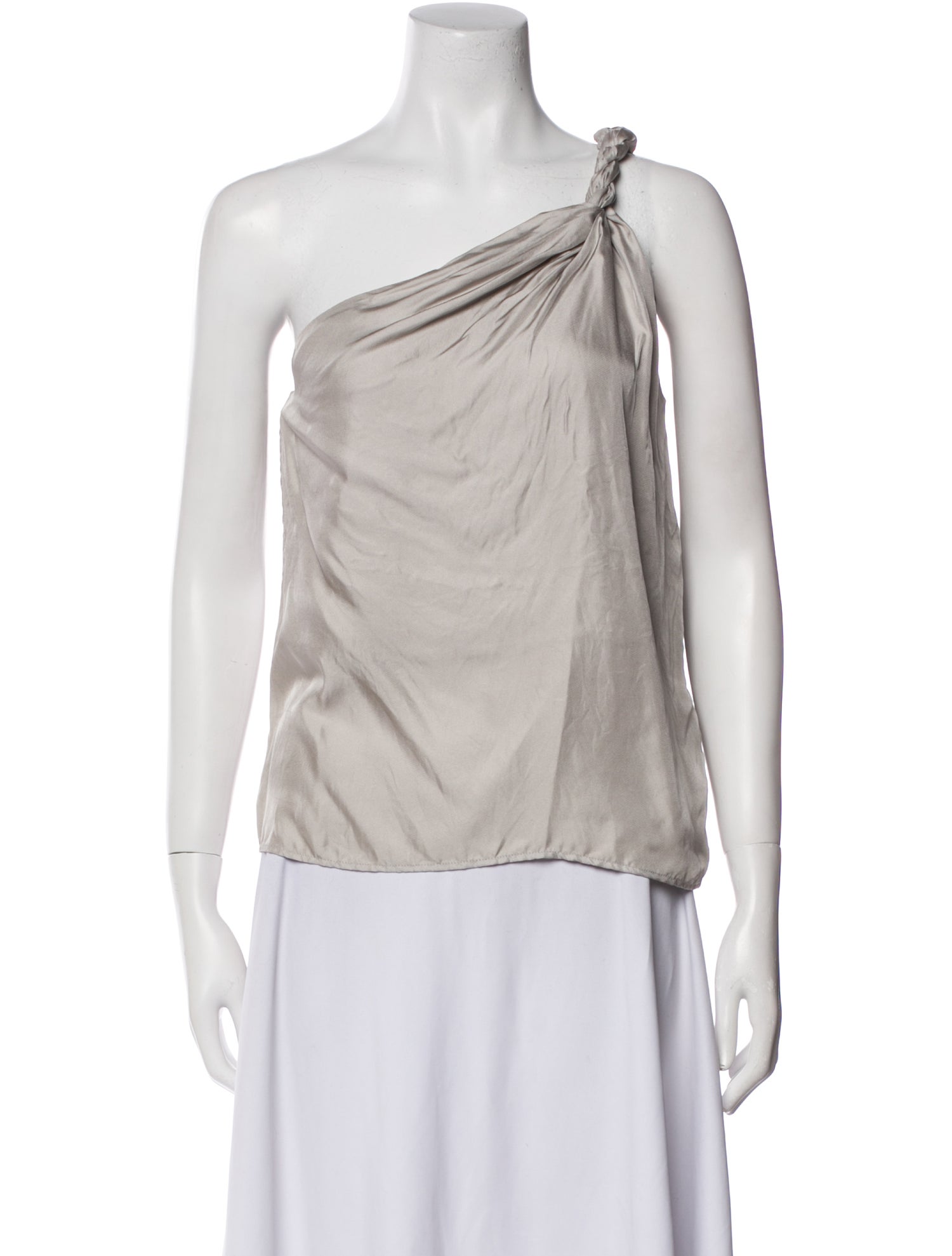 Loulou Studio Silk One-Shoulder Blouse