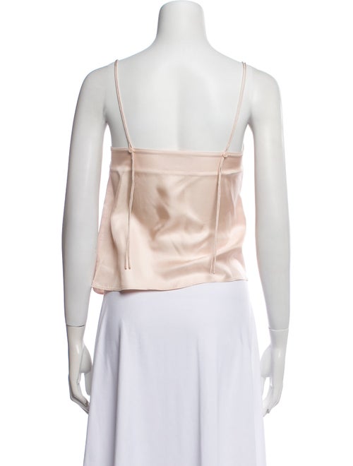 Loulou Studio Silk Square Neckline Crop Top