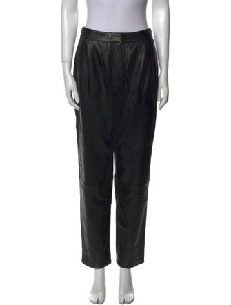 Loulou Studio Leather Straight Leg Pants