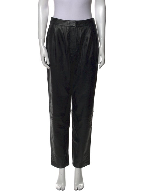 Loulou Studio Leather Straight Leg Pants