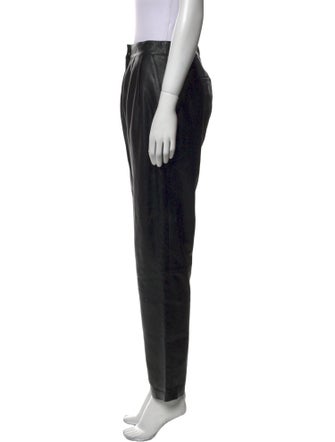 Loulou Studio Leather Straight Leg Pants