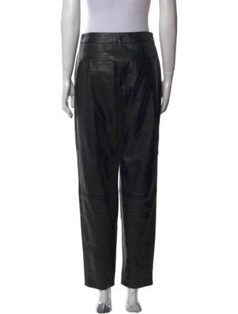 Loulou Studio Leather Straight Leg Pants