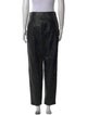 Loulou Studio Leather Straight Leg Pants
