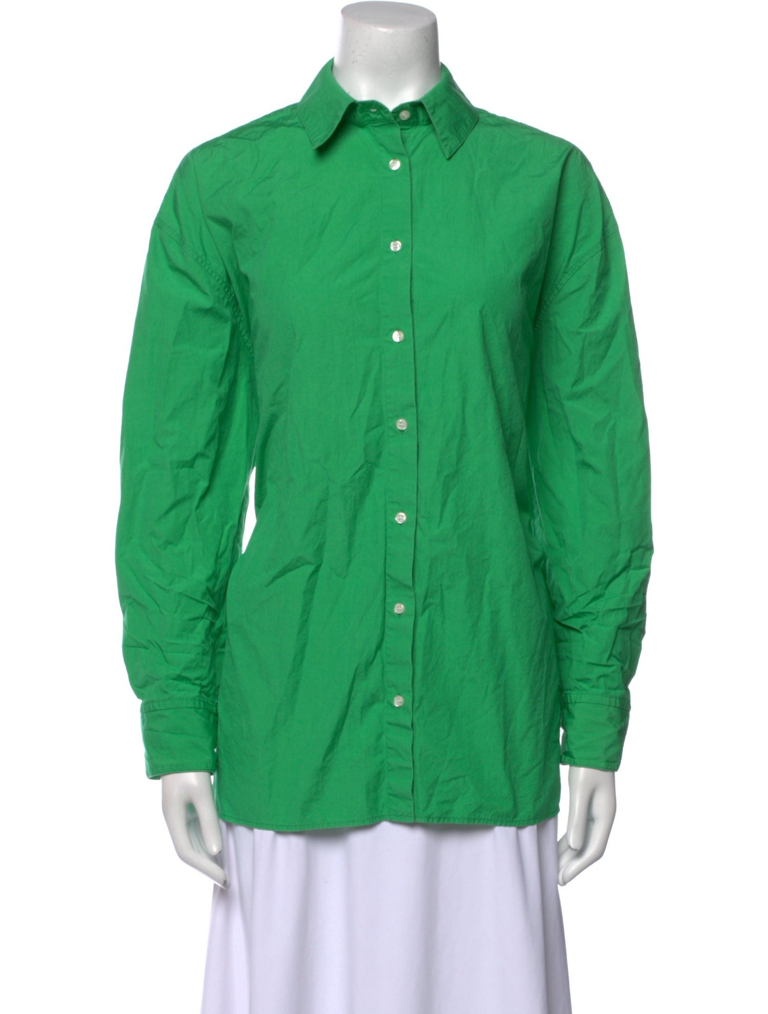 Loulou Studio Long Sleeve Button-Up Top