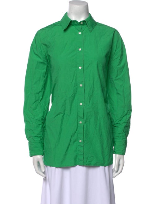 Loulou Studio Long Sleeve Button-Up Top