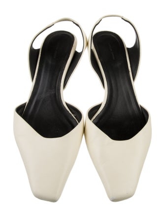 Loulou Studio Leather Slingback Pumps