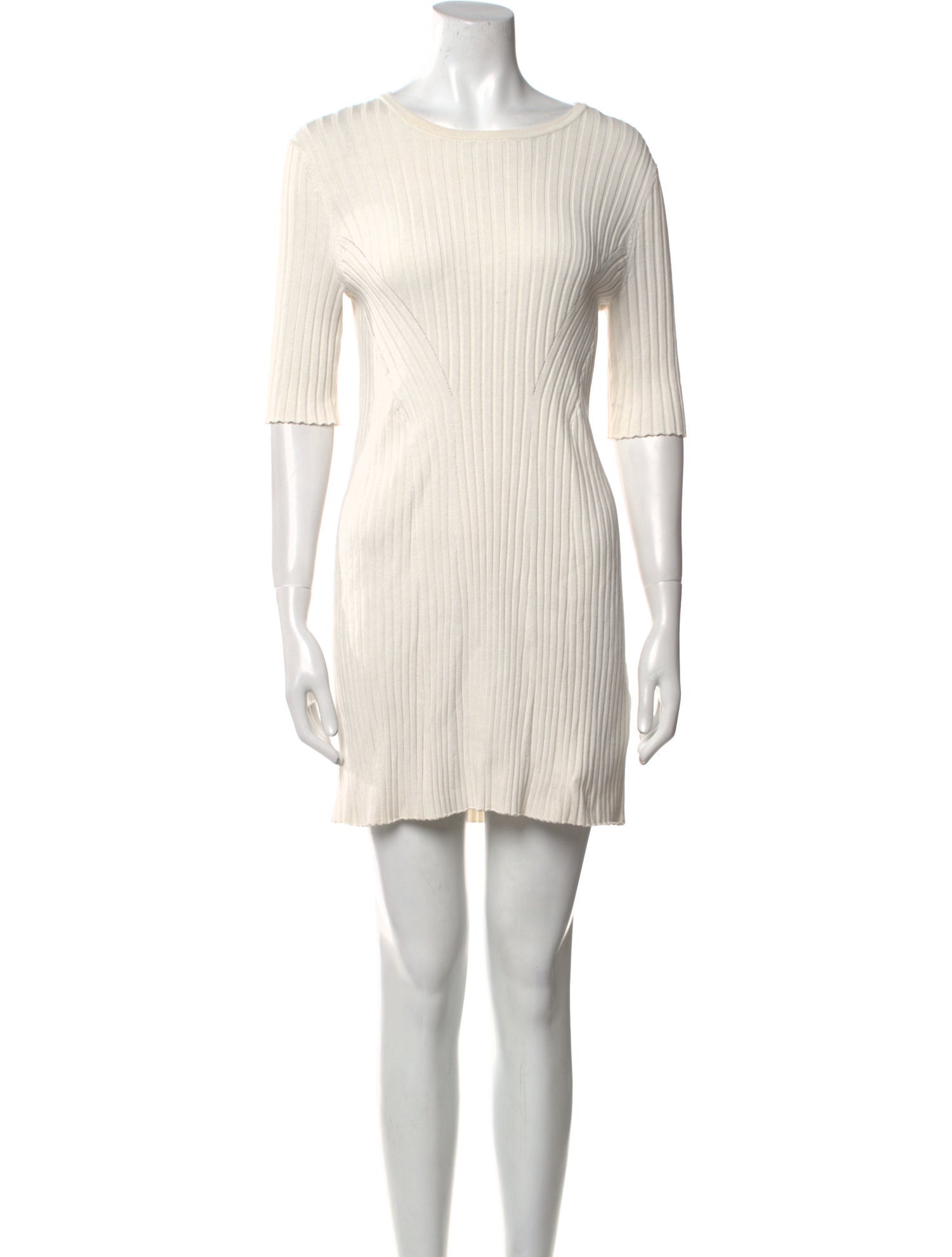 Loulou Studio Bateau Neckline Mini Dress