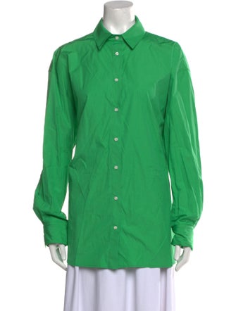 Loulou Studio Long Sleeve Button-Up Top