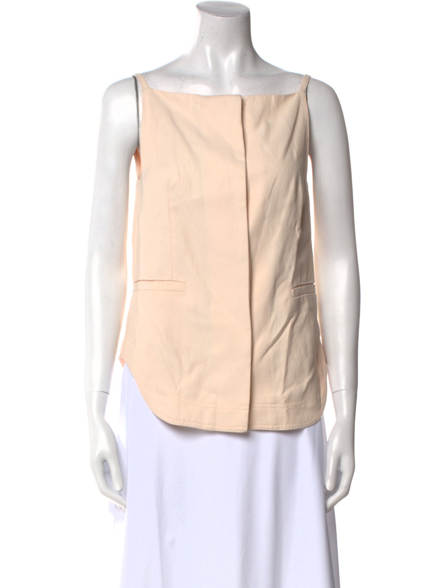 Loulou Studio Square Neckline Sleeveless Top