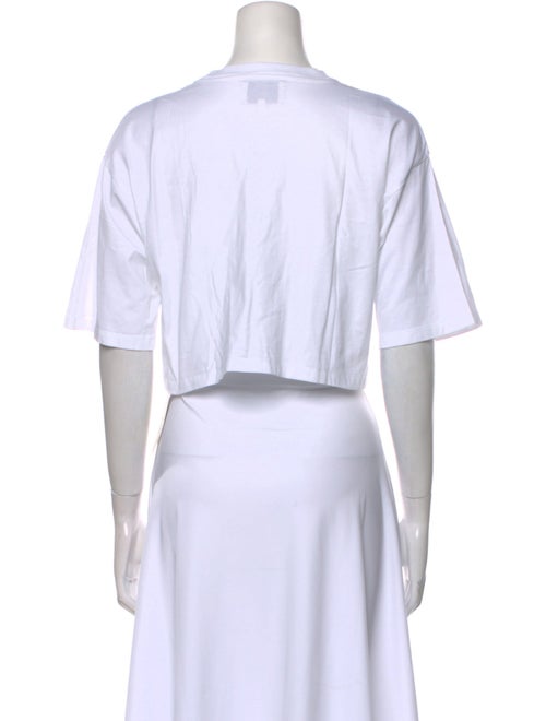 Loulou Studio Crew Neck Short Sleeve Crop Top