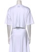 Loulou Studio Crew Neck Short Sleeve Crop Top