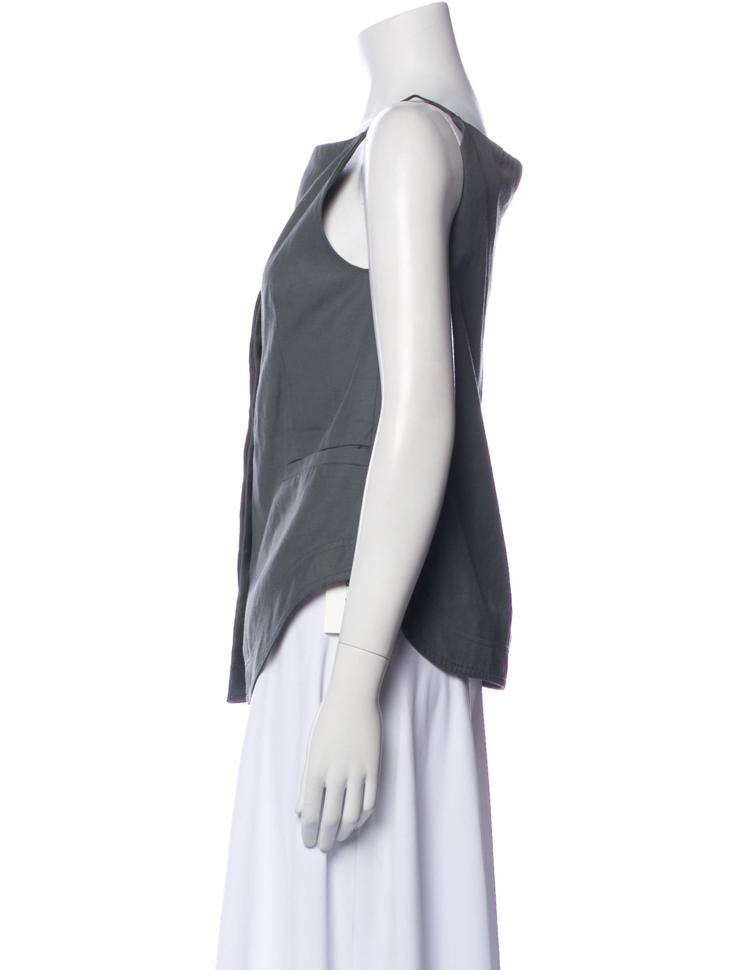 Loulou Studio Square Neckline Sleeveless Top