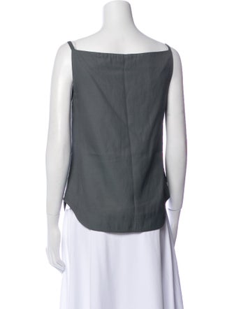 Loulou Studio Square Neckline Sleeveless Top