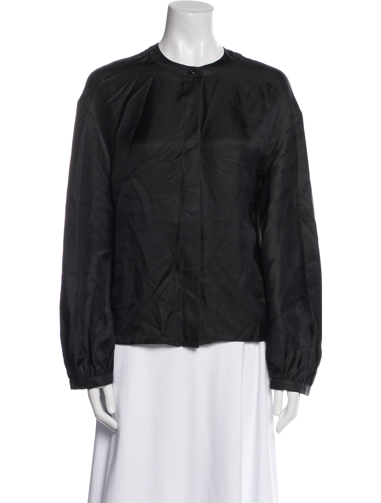 Loulou Studio Silk Crew Neck Blouse