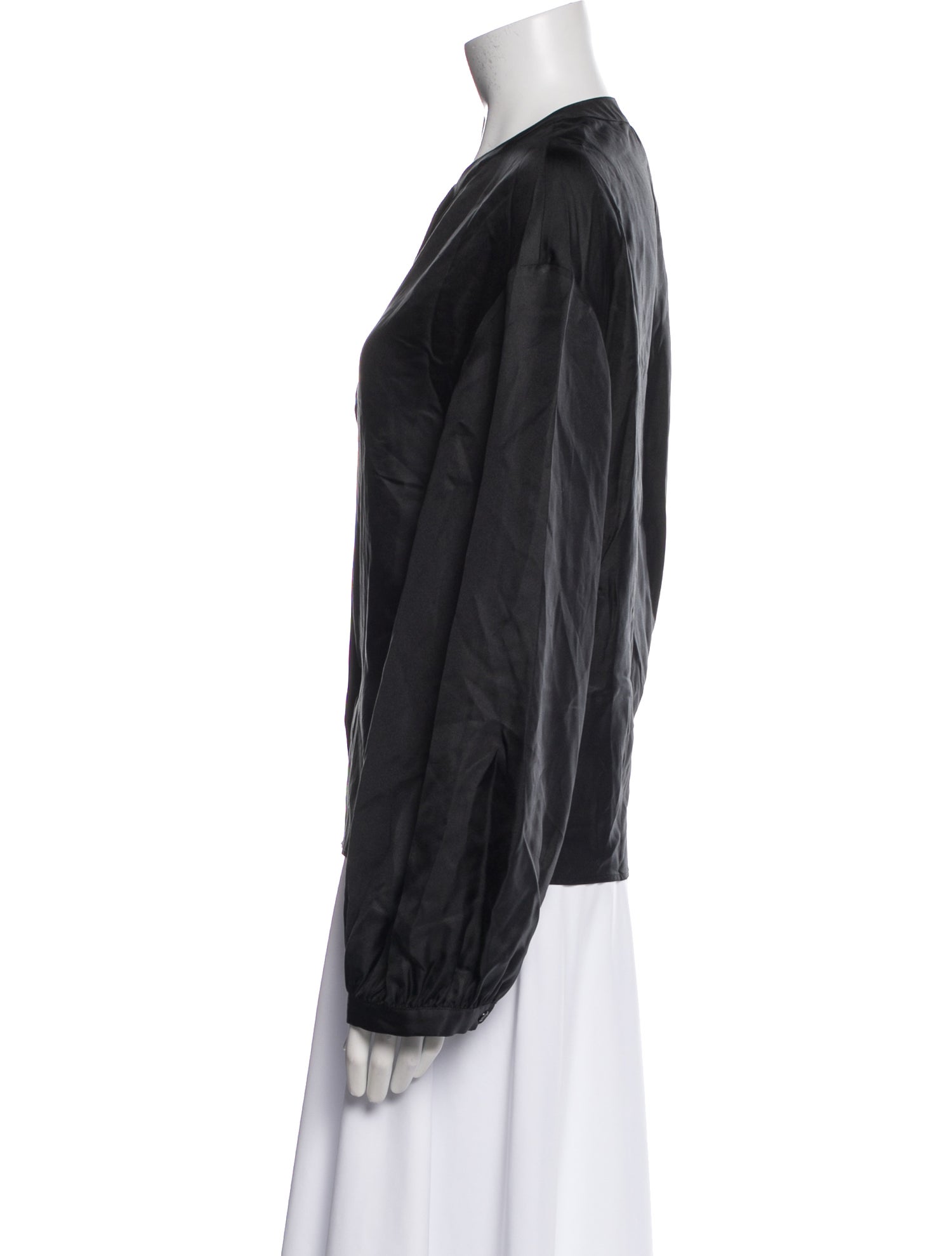 Loulou Studio Silk Crew Neck Blouse