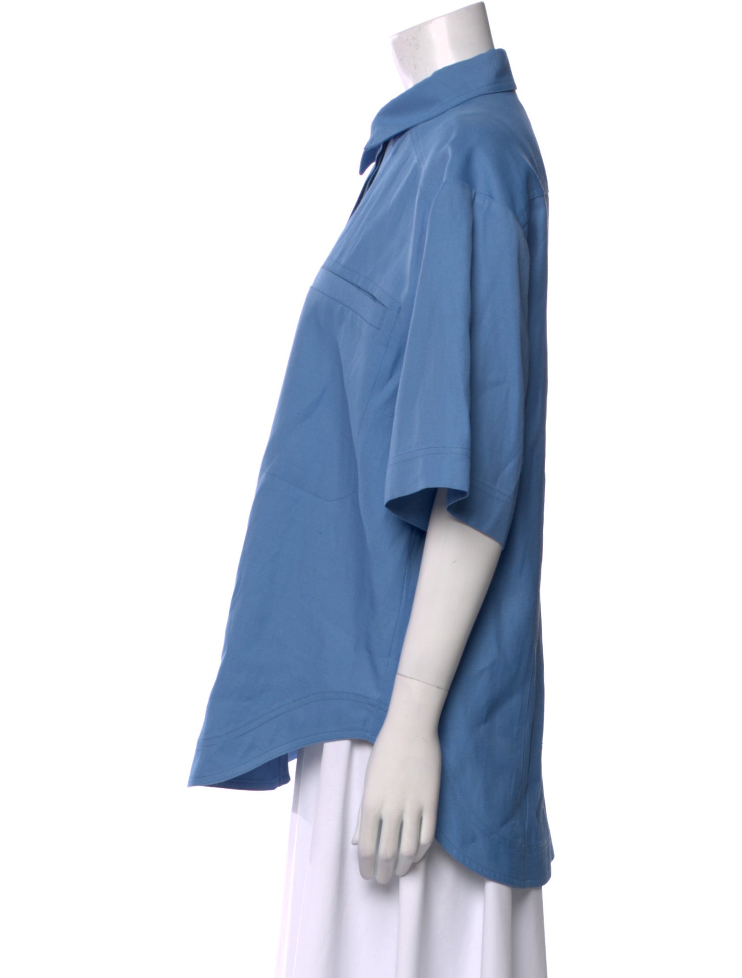 Loulou Studio Short Sleeve Button-Up Top w/ Tags