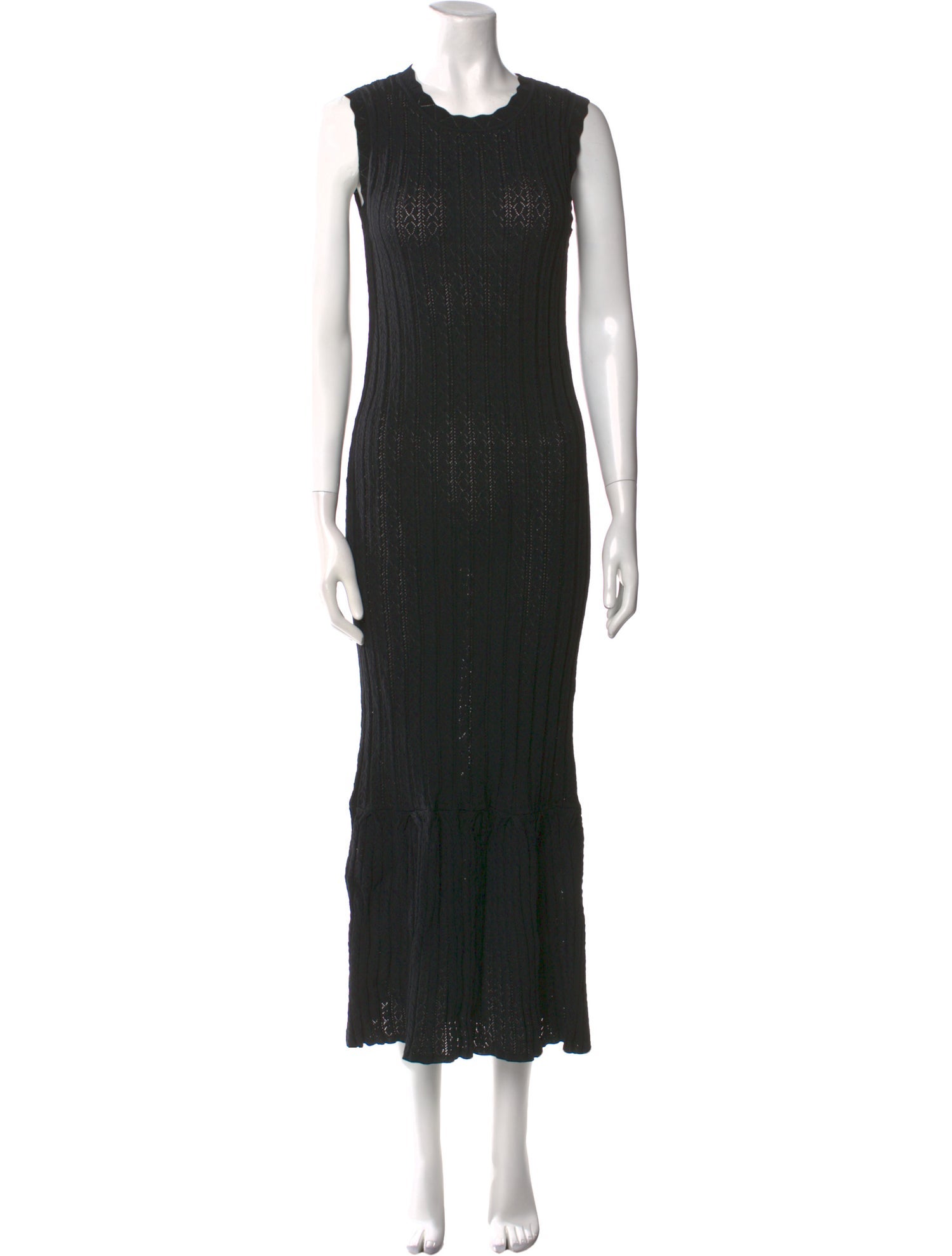 Loulou Studio Crew Neck Long Dress