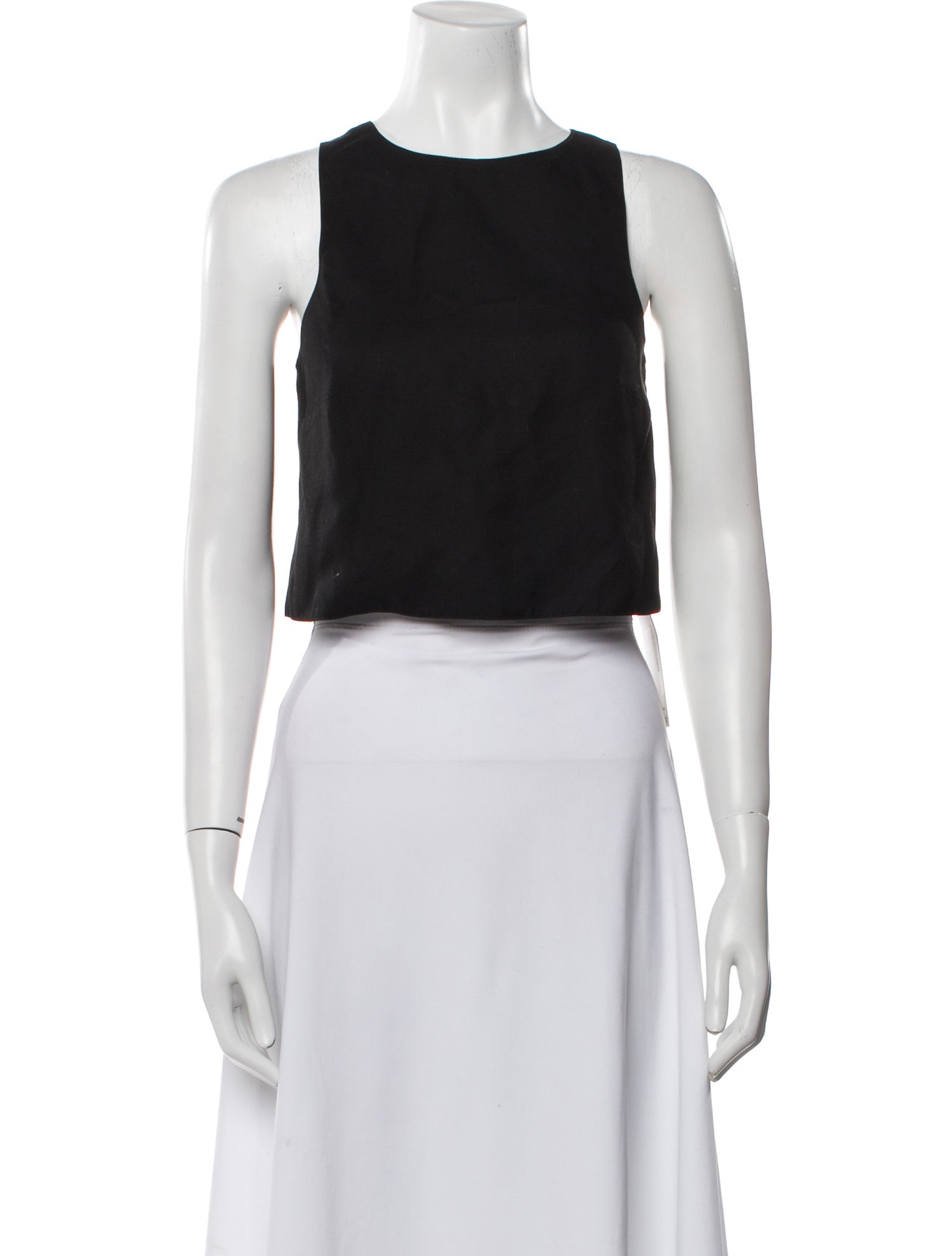 Loulou Studio Crew Neck Sleeveless Crop Top