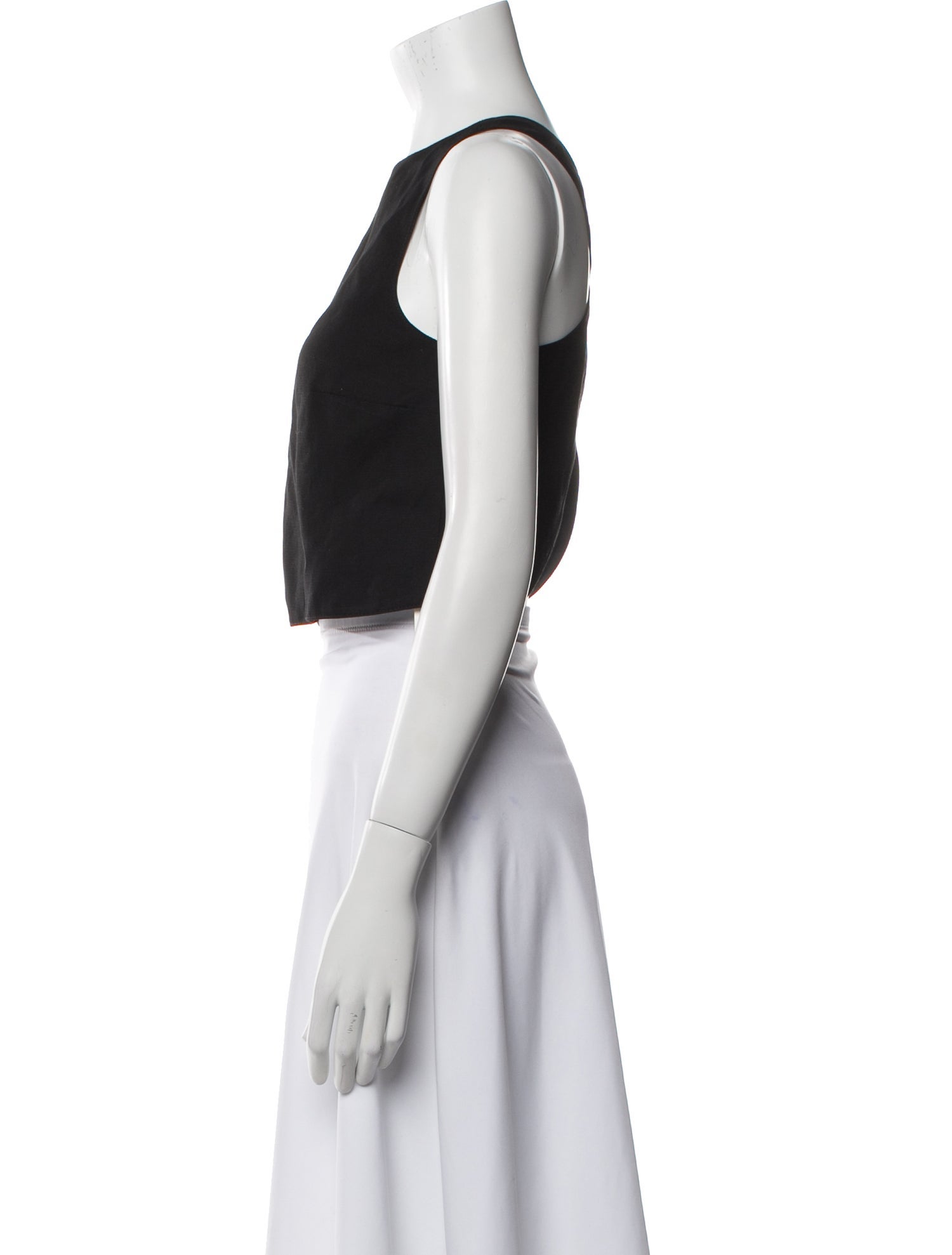 Loulou Studio Crew Neck Sleeveless Crop Top