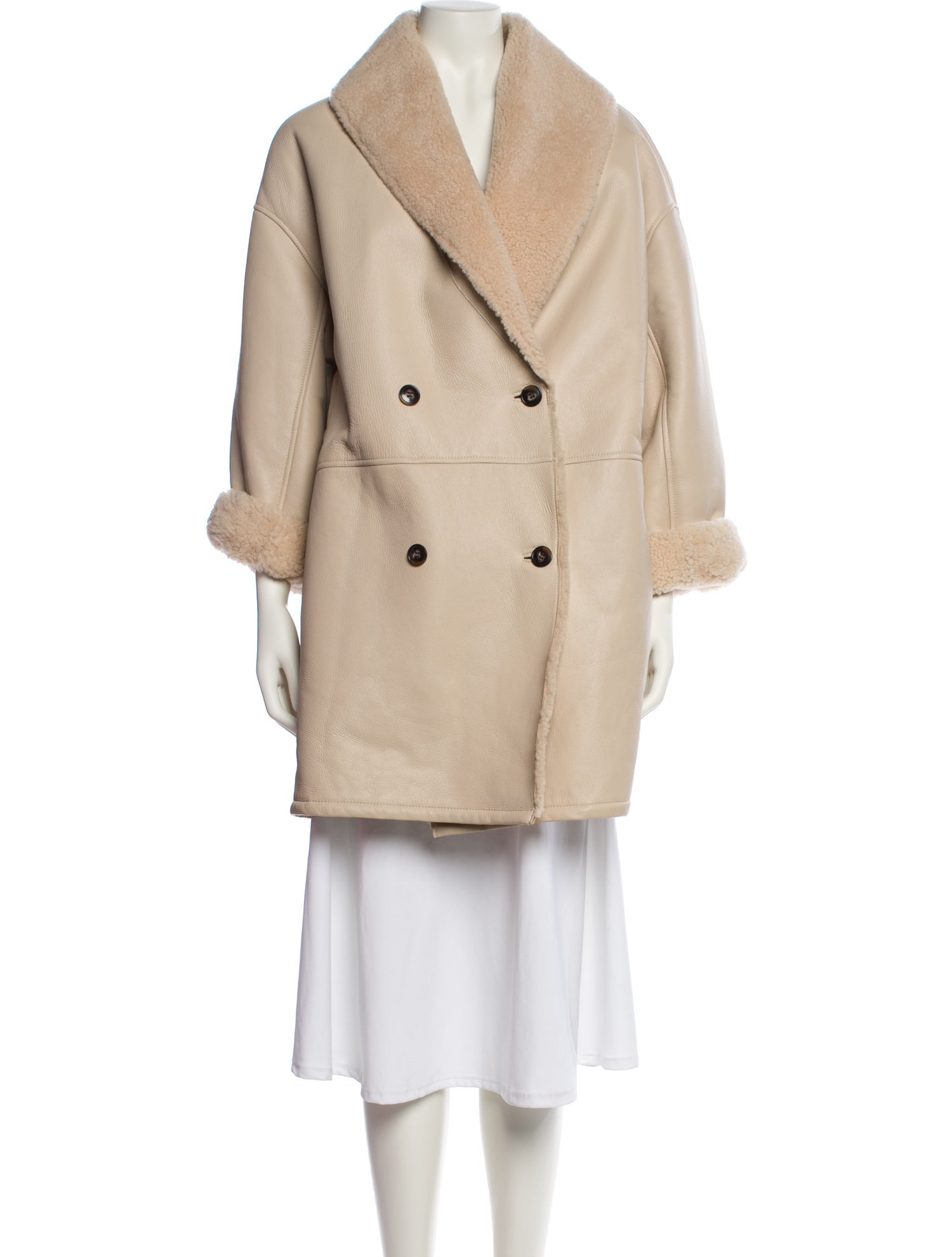 Loulou Studio Leather Fur Coat