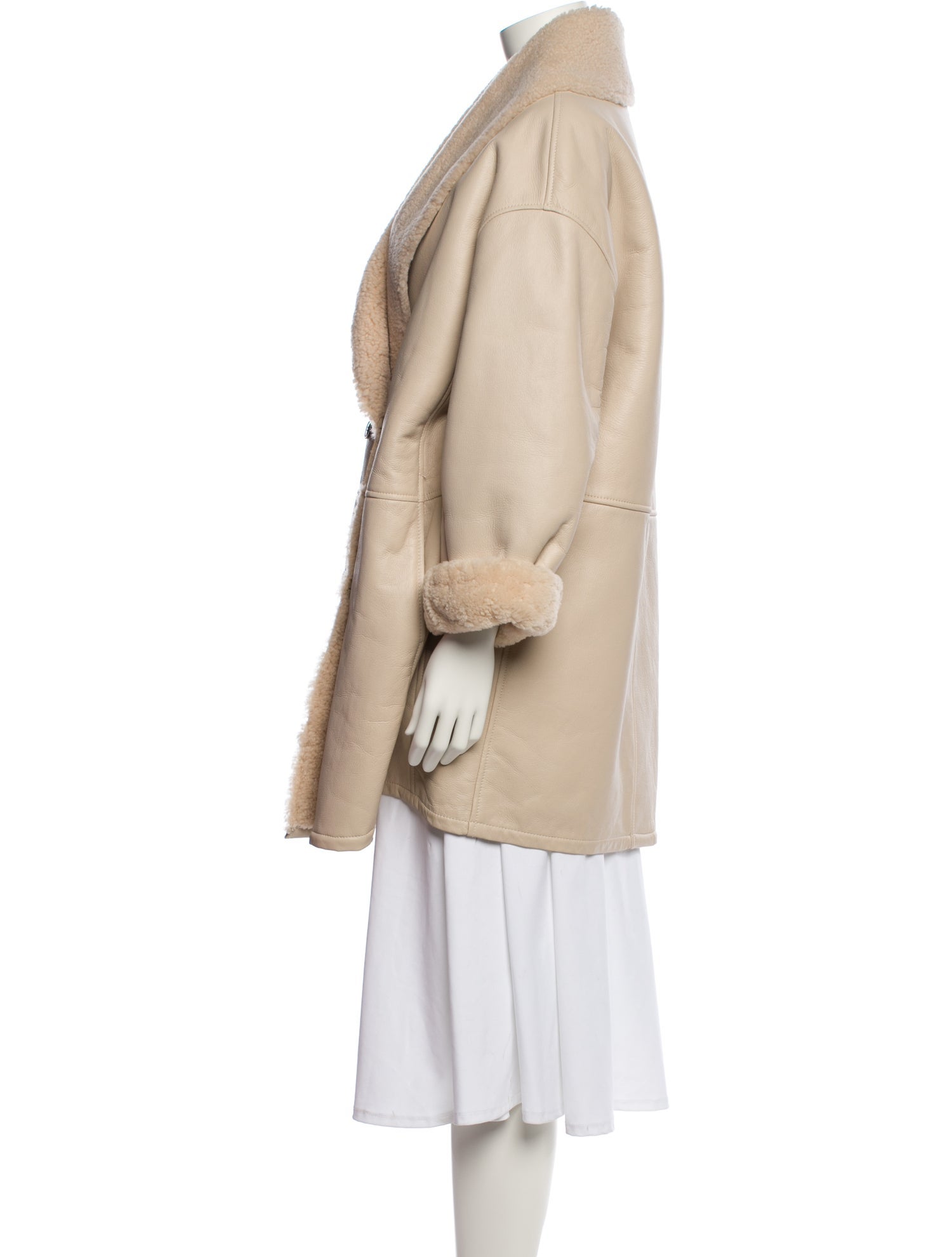 Loulou Studio Leather Fur Coat