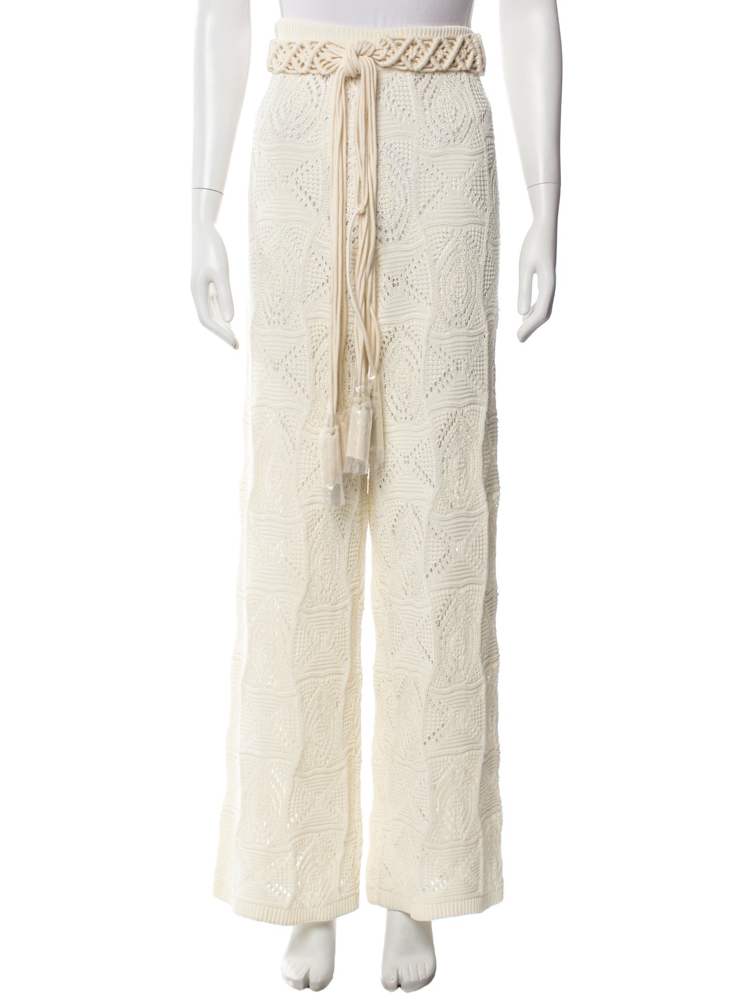 Loulou Studio Lace Pattern Wide Leg Pants