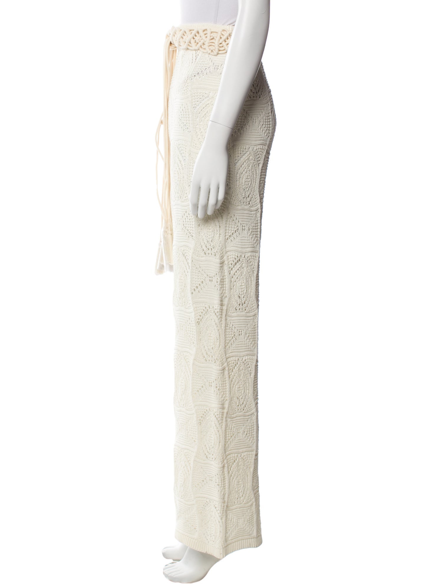 Loulou Studio Lace Pattern Wide Leg Pants