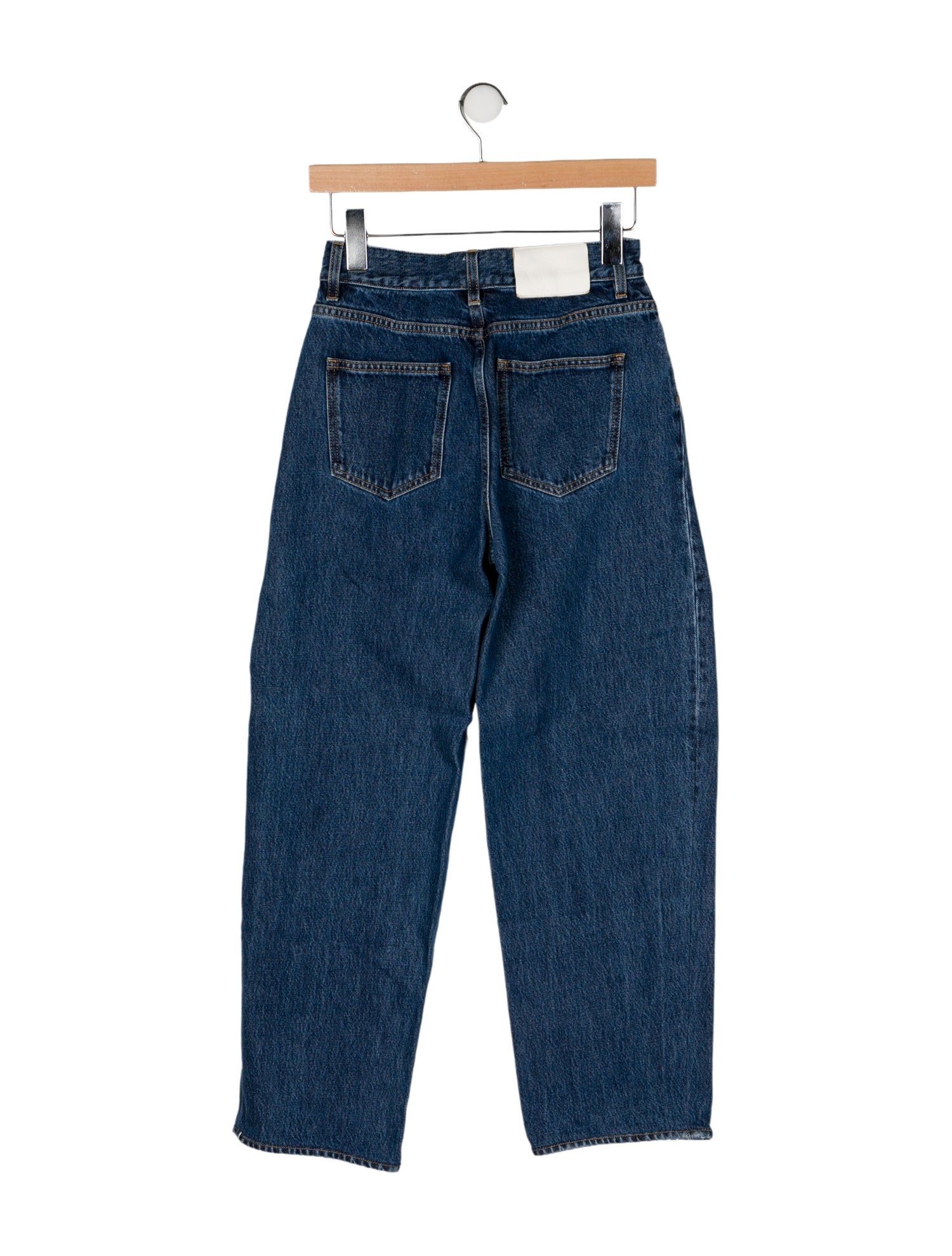 Loulou Studio Mid-Rise Straight Leg Jeans