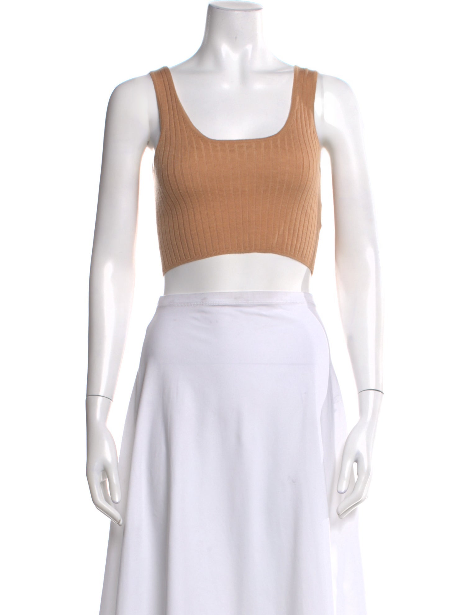 Loulou Studio Wool Square Neckline Crop Top