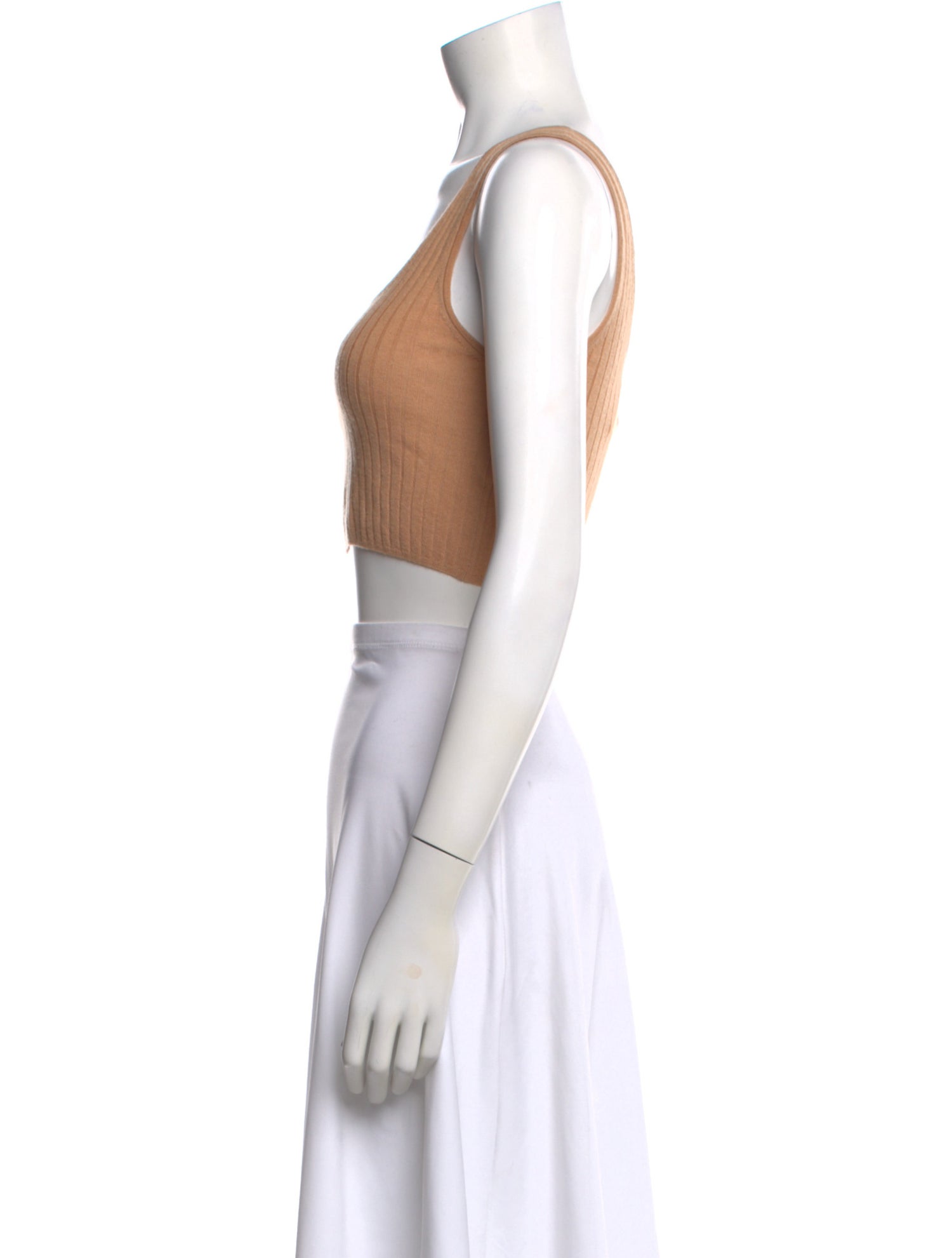 Loulou Studio Wool Square Neckline Crop Top