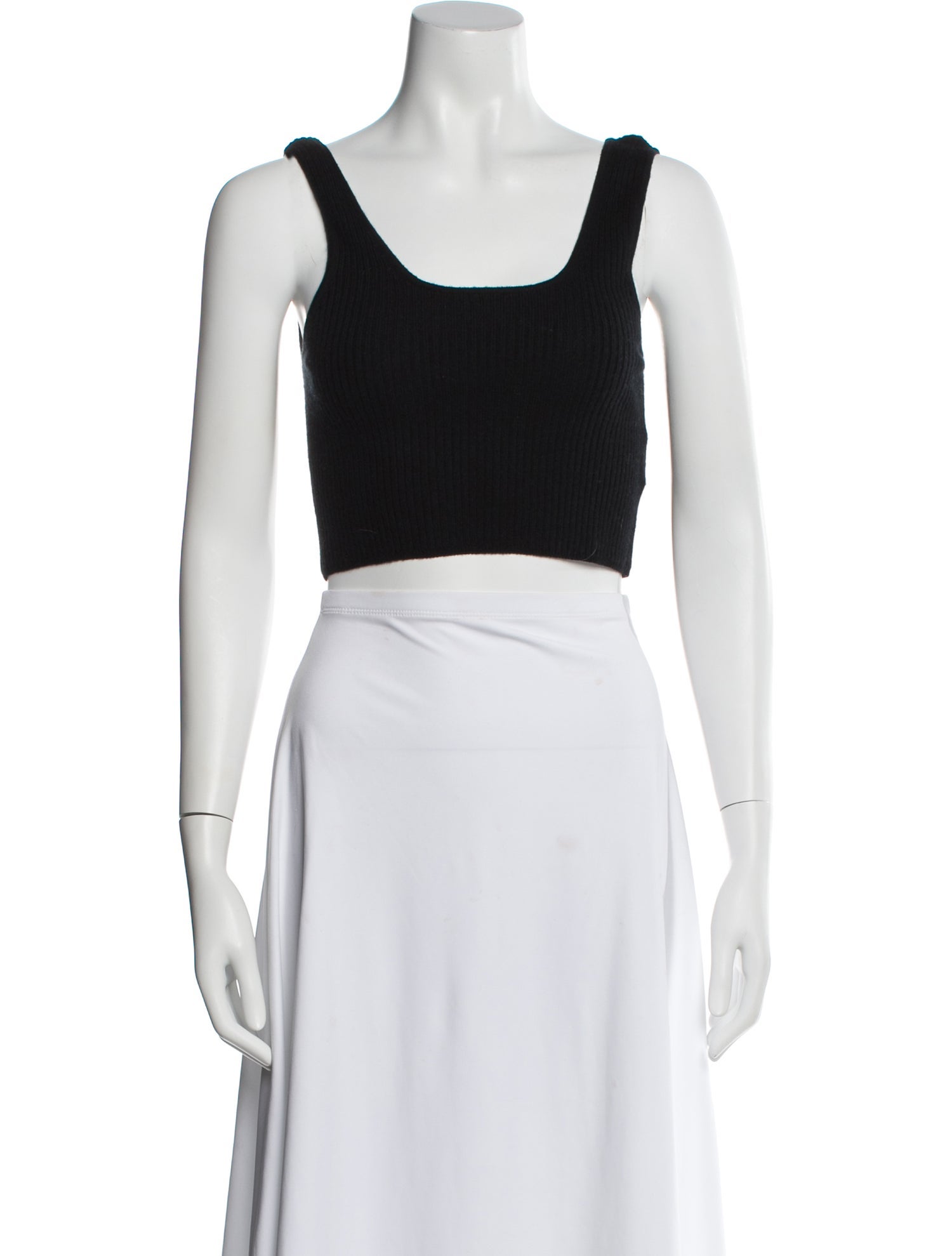 Loulou Studio Wool Scoop Neck Crop Top