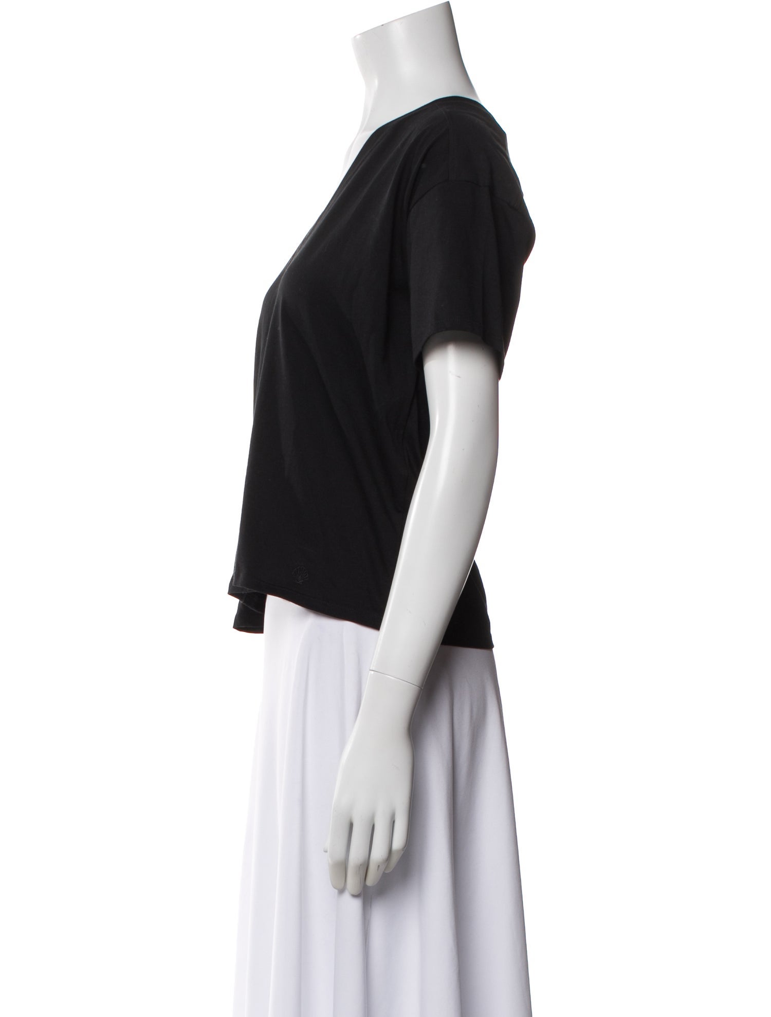 Loulou Studio V-Neck Short Sleeve T-Shirt