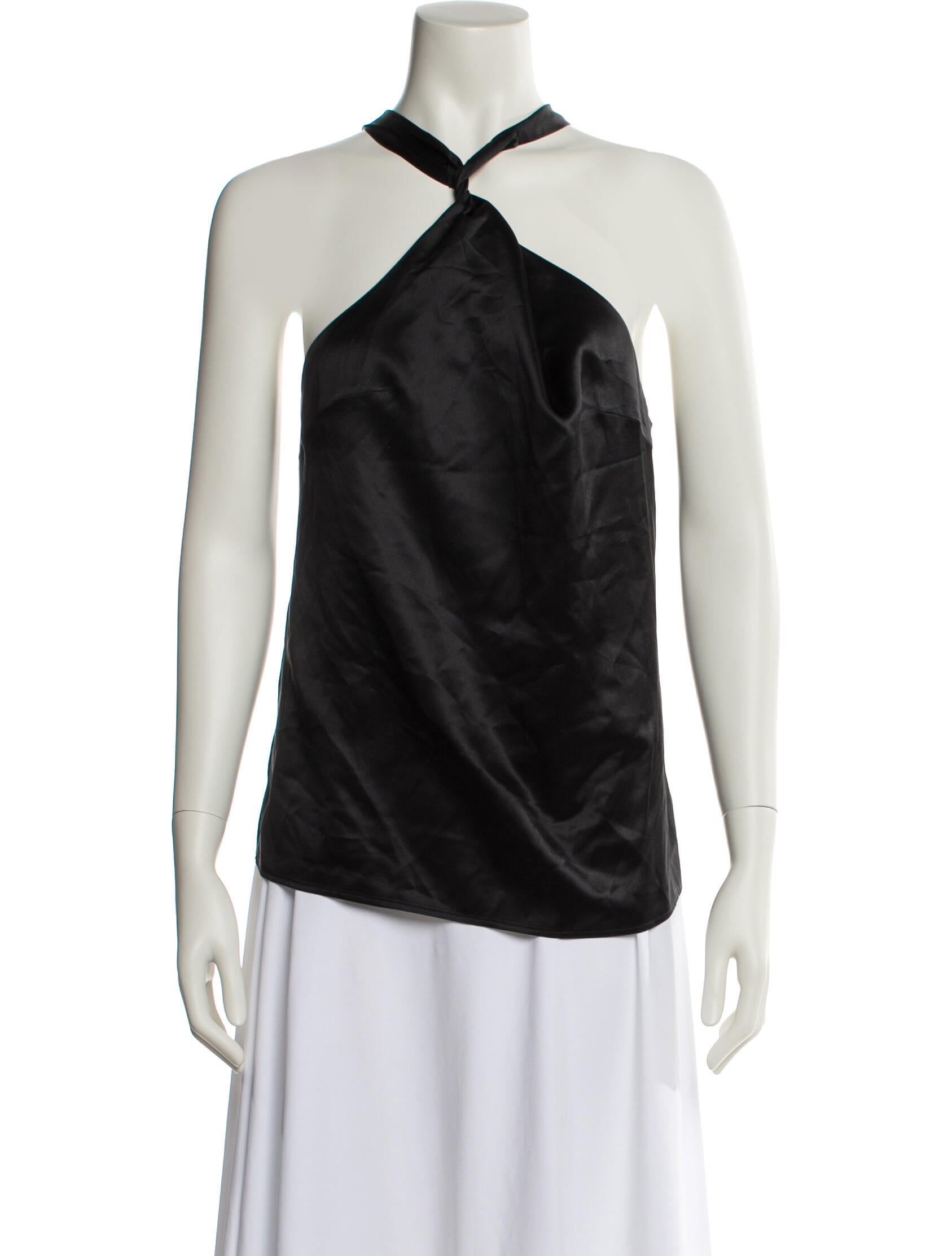 Loulou Studio Silk Halterneck Top