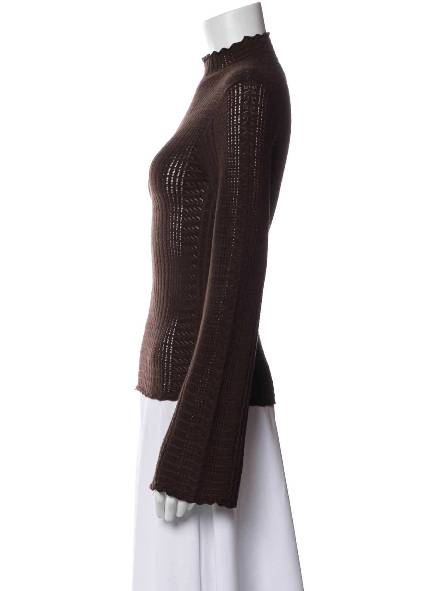 Loulou Studio Wool Mock Neck Sweater