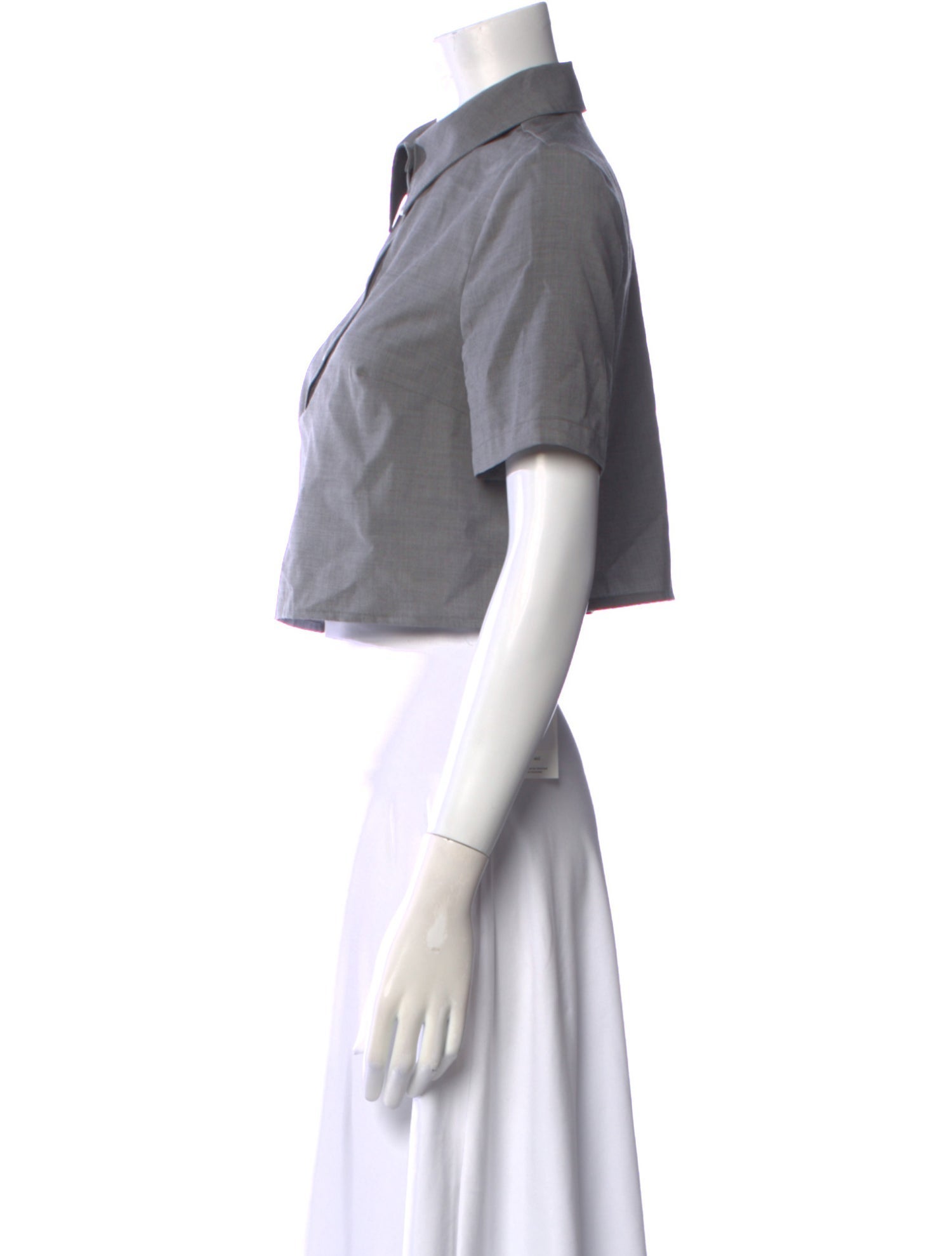 Loulou Studio Wool Short Sleeve Crop Top