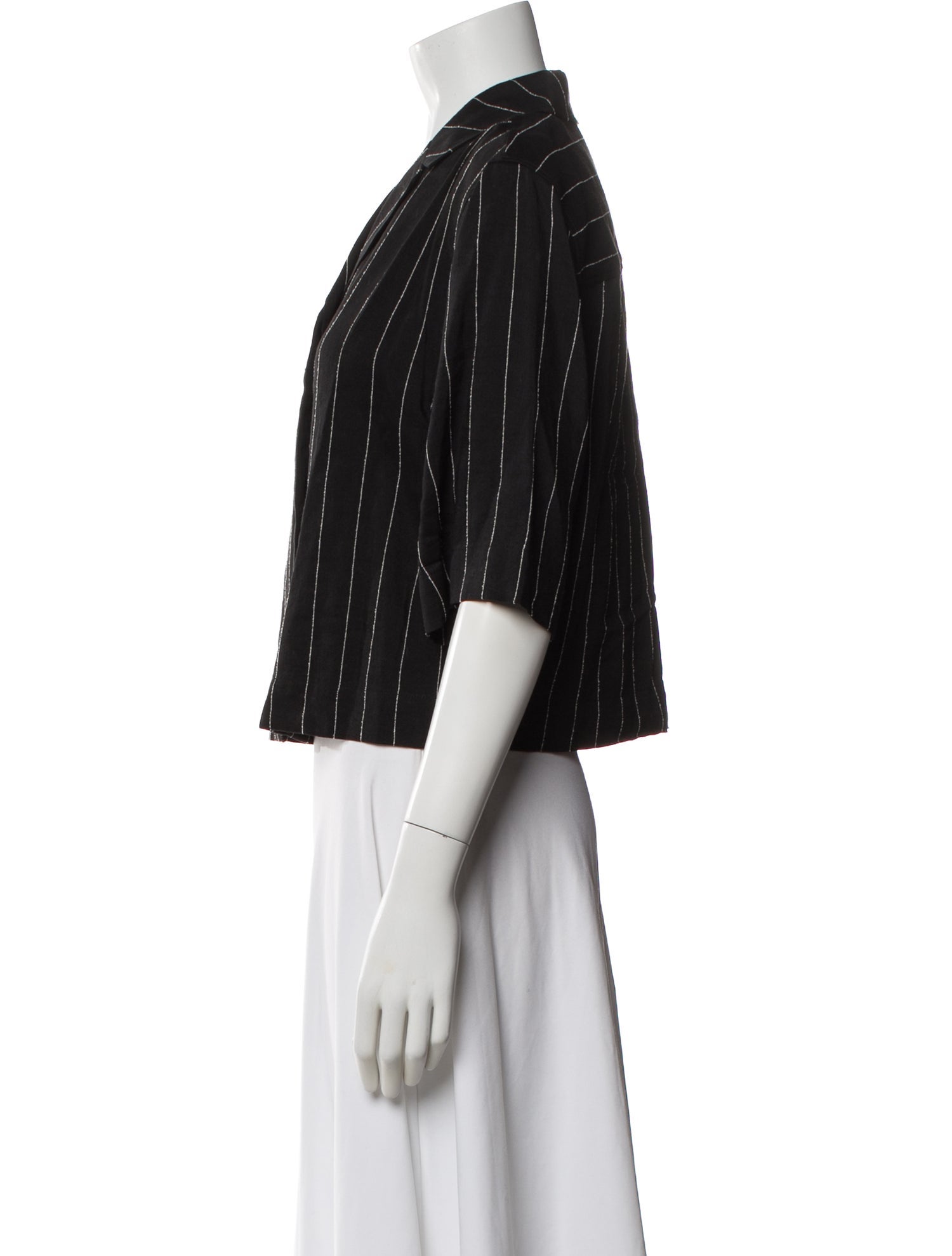 Loulou Studio Striped Short Sleeve Top