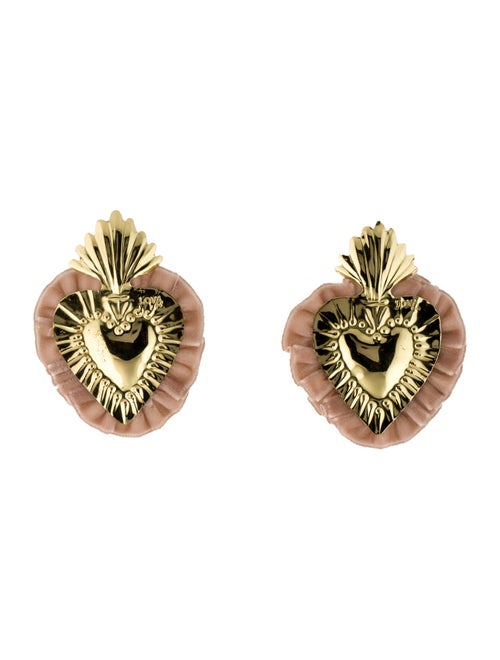 LOVA by VL Velvet Heart Drop Earrings