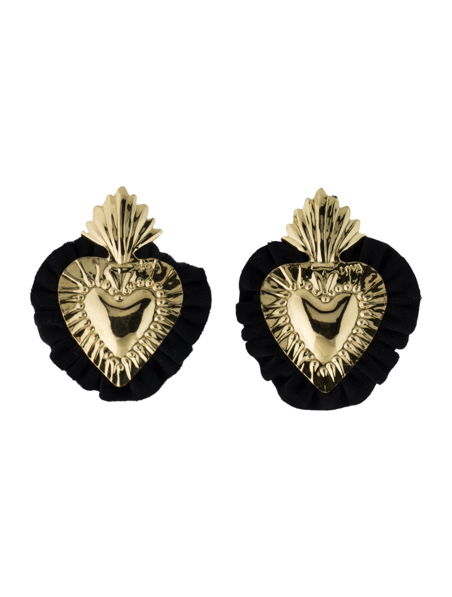 LOVA by VL Velvet Heart Drop Earrings