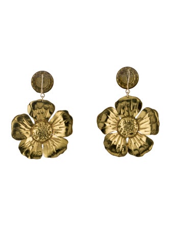 LOVA by VL Big Flower Drop Earrings