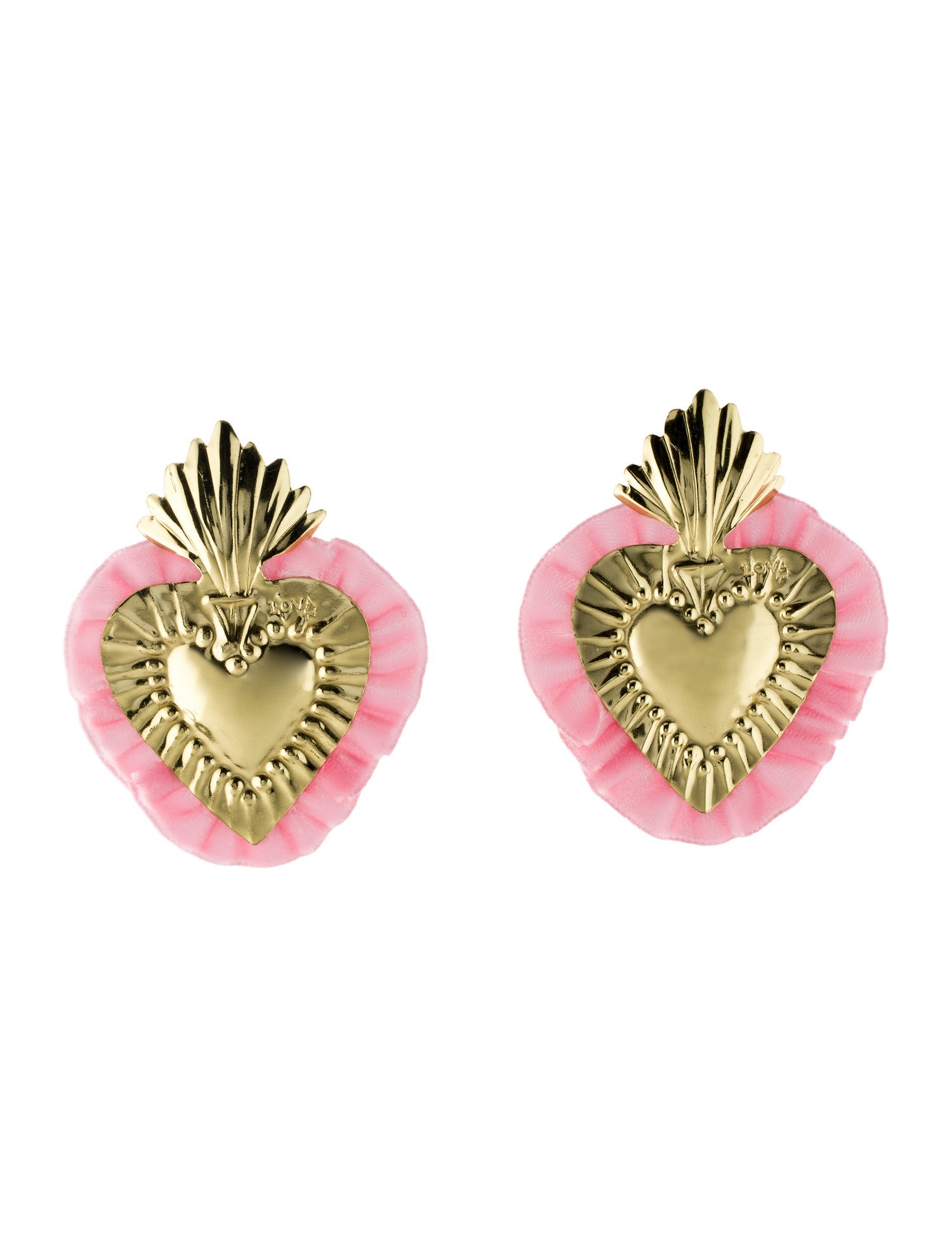 LOVA by VL Velvet Heart Drop Earrings