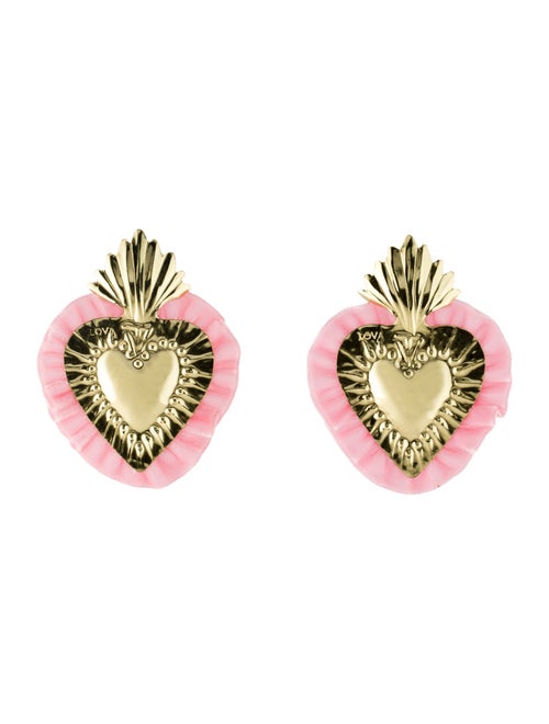 LOVA by VL Velvet Heart Drop Earrings