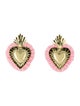 LOVA by VL Velvet Heart Drop Earrings