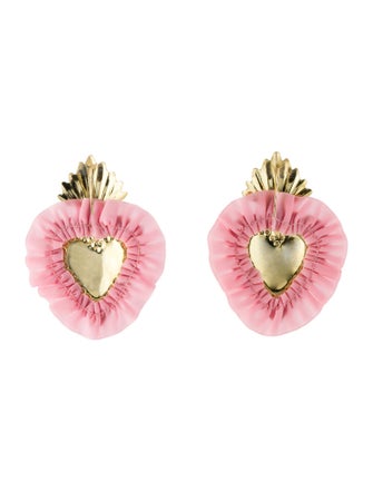LOVA by VL Velvet Heart Drop Earrings