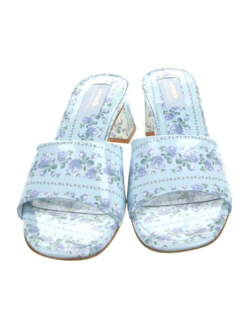 Loveshackfancy X Larroude Patent Leather Slides