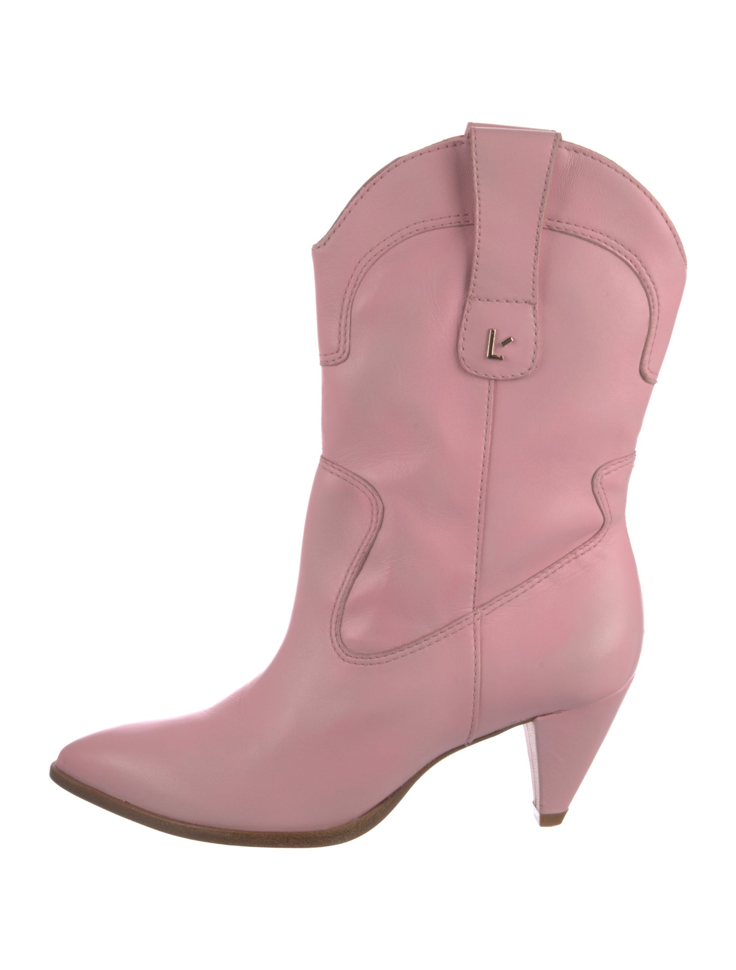 Loveshackfancy X Larroude Leather Western Boots