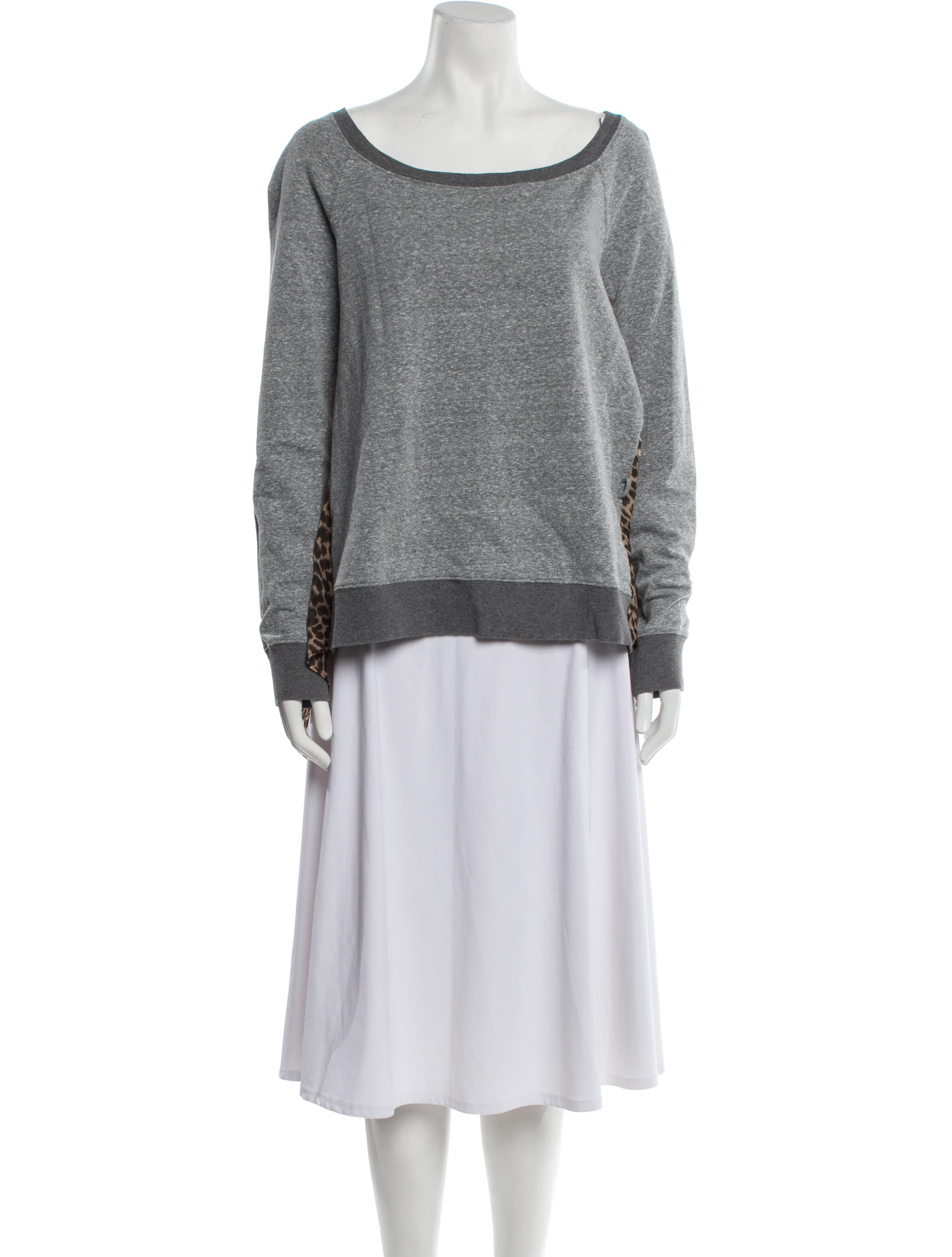 Love Zoey Bateau Neckline Long Sleeve Sweatshirt